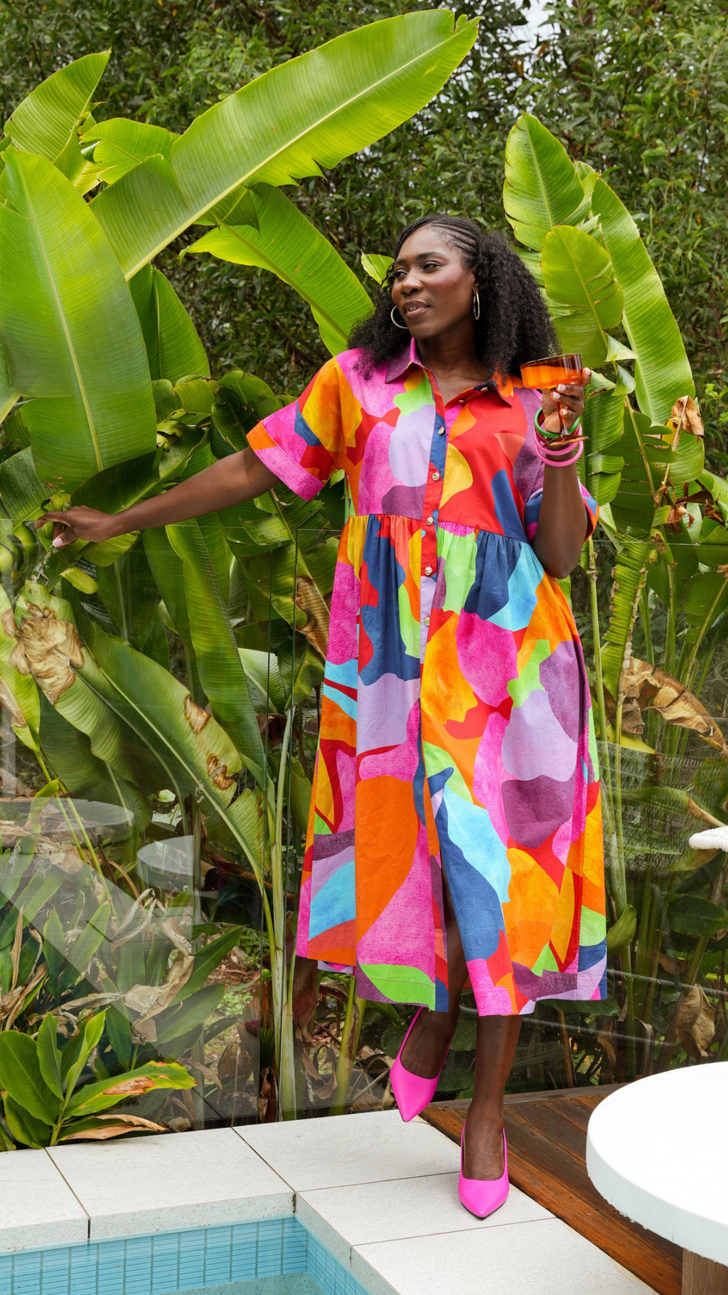 PREORDER - Colourful Camo Dress