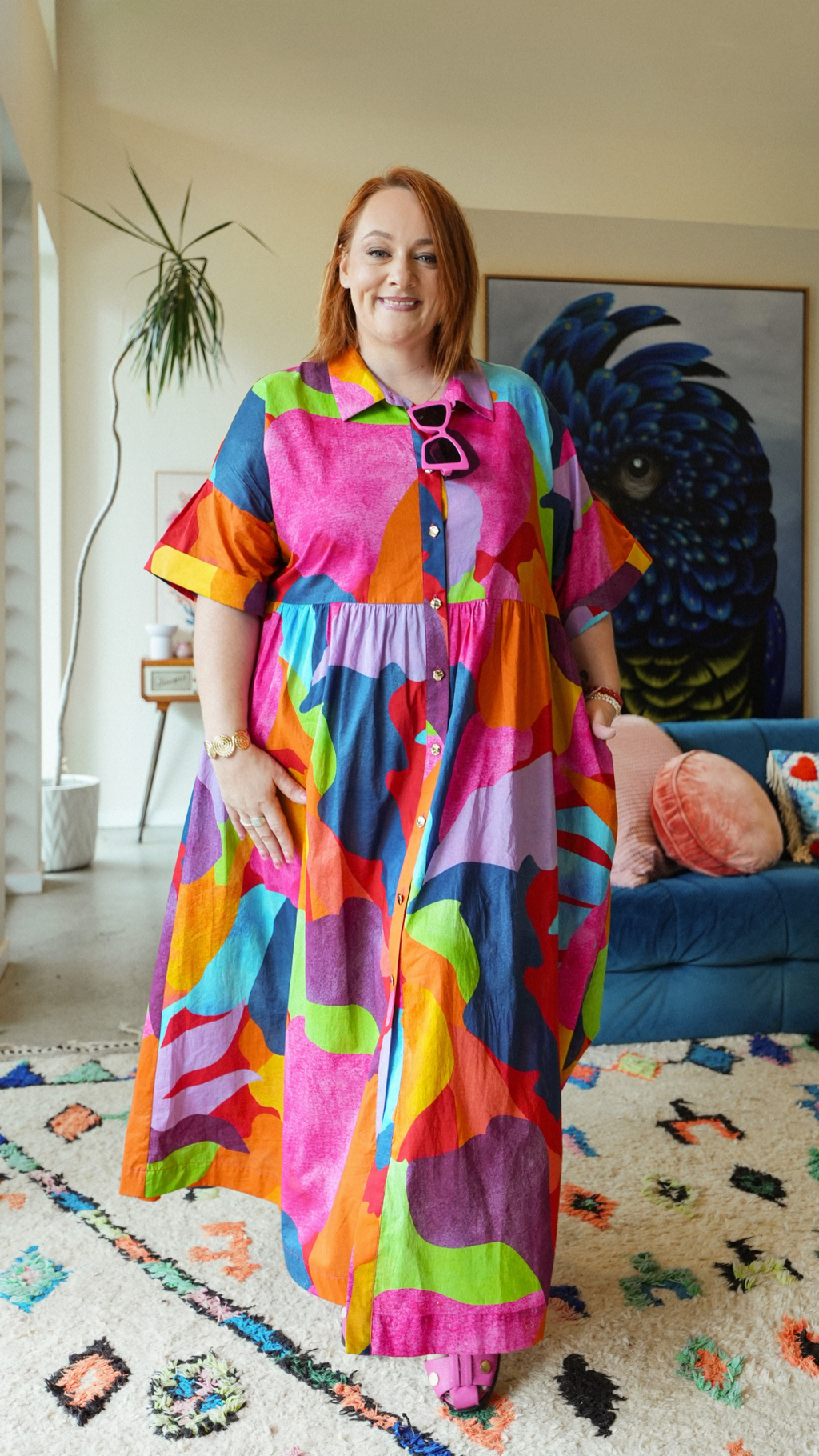 PREORDER - Colourful Camo Dress