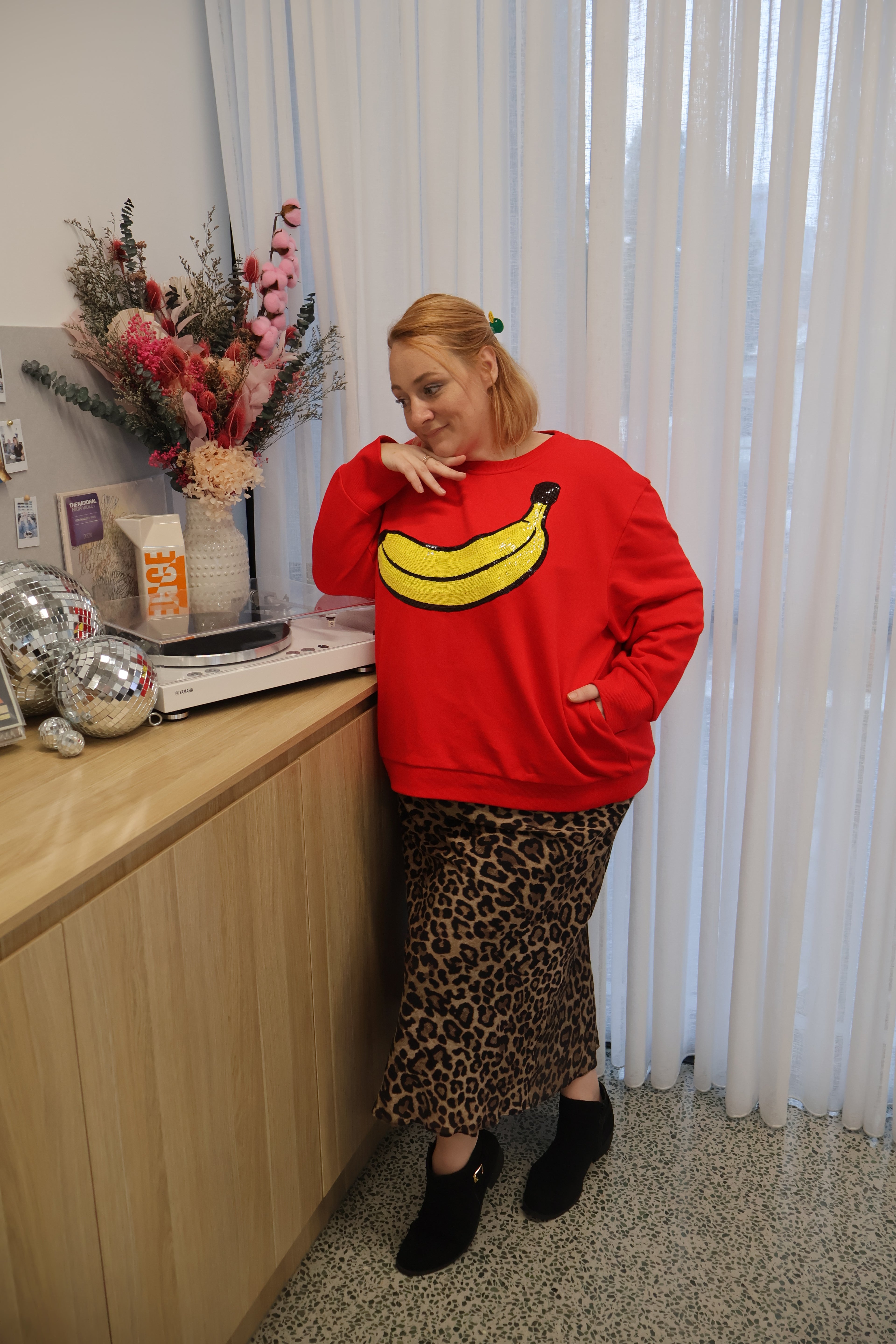 PRE-ORDER: Renee Jumper in Banana Sequins