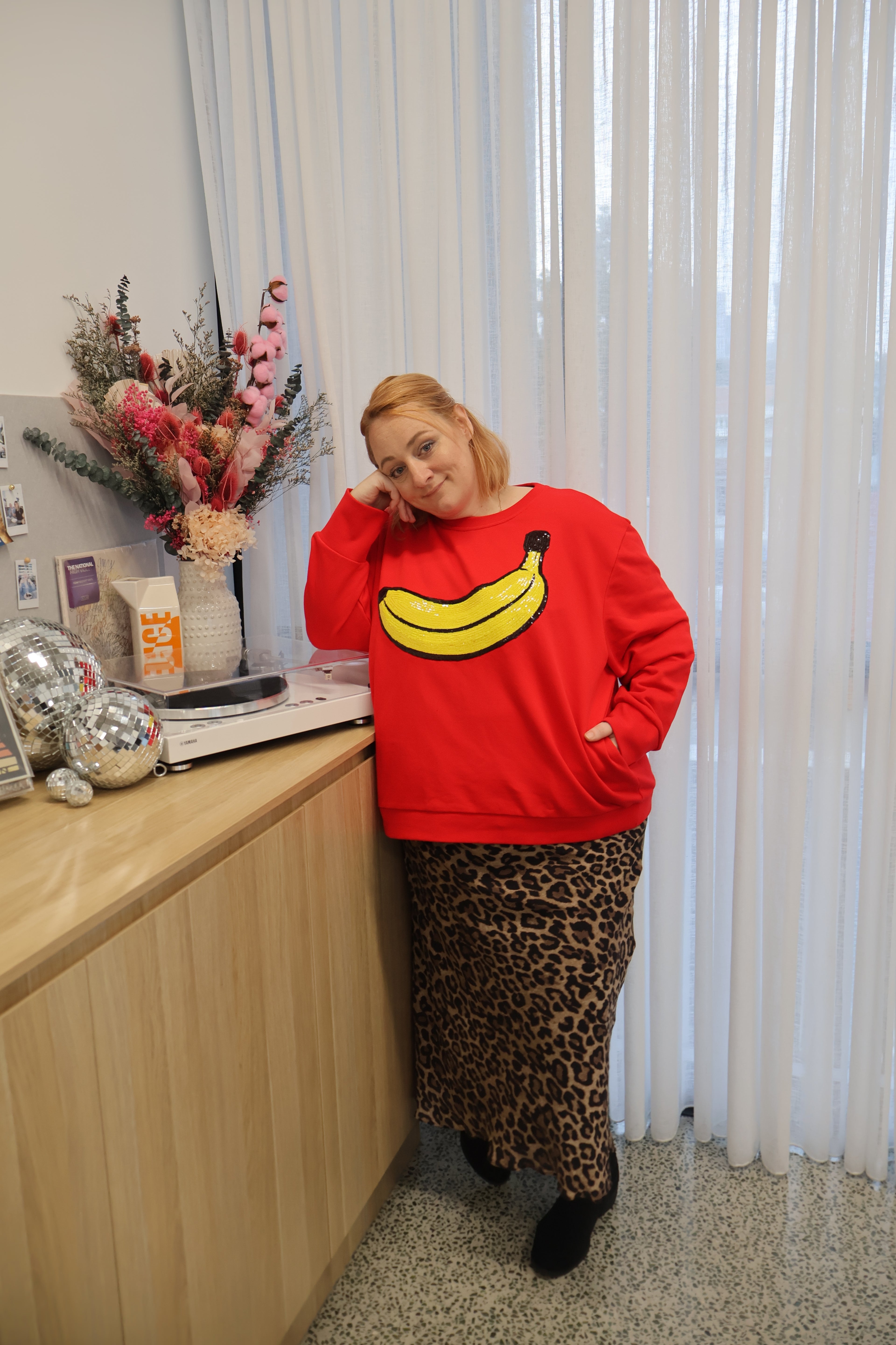 PRE-ORDER: Renee Jumper in Banana Sequins