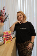 PRE-ORDER: Boxy Tee in Delightfully Difficult