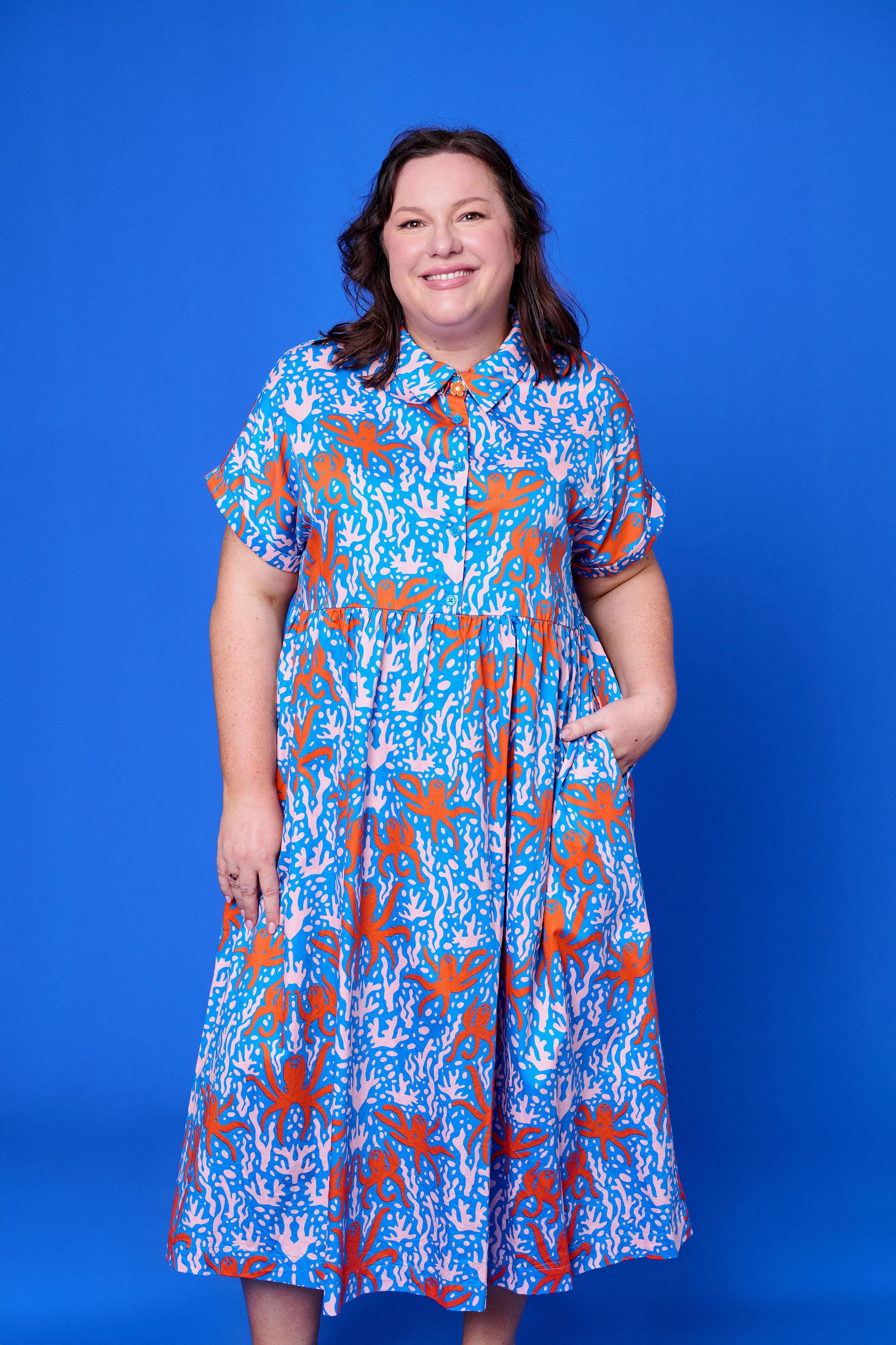 blue octopus dress octopus dress sold on Temu United States