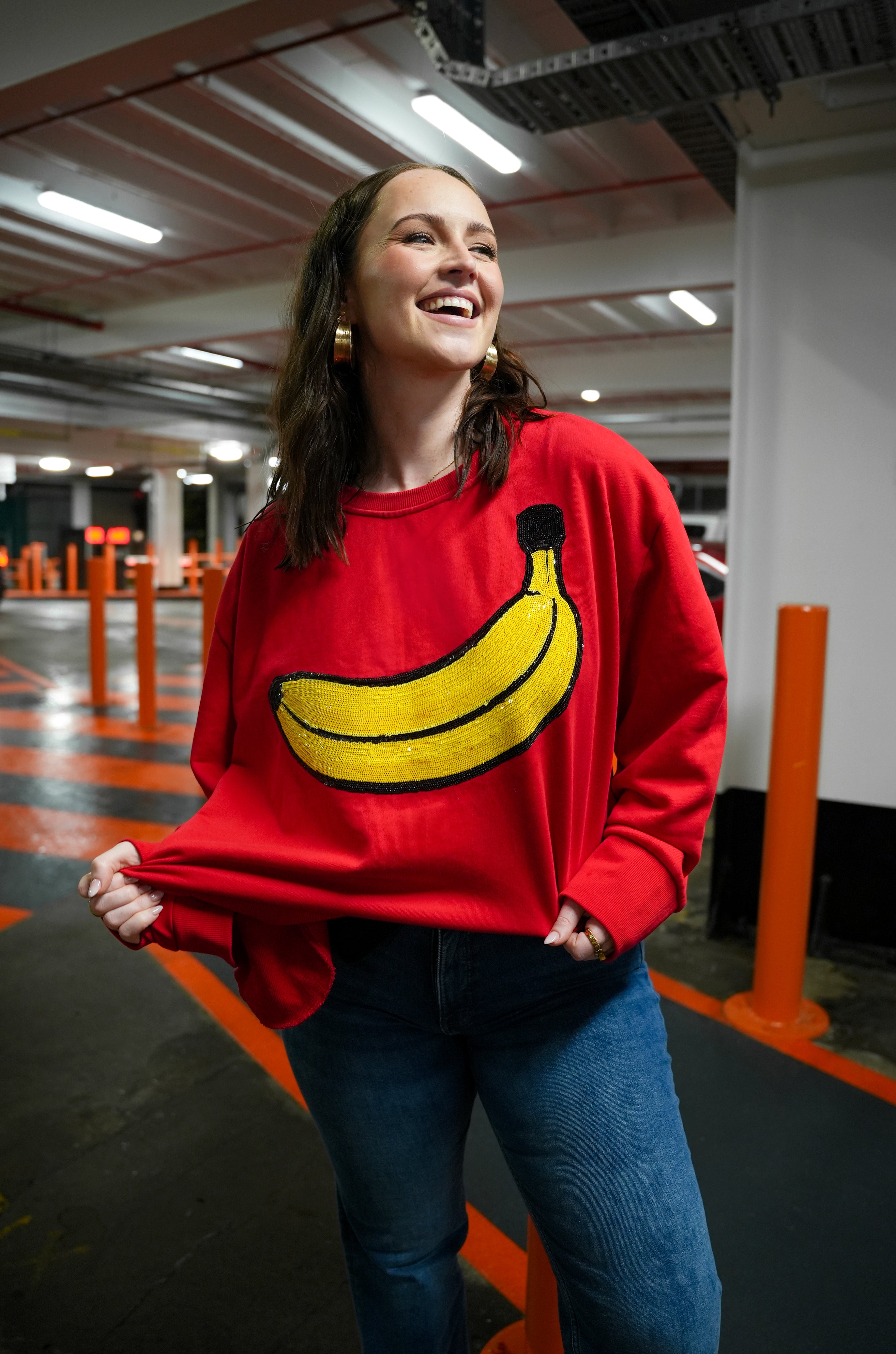 PRE ORDER | Renee Jumper in Banana Sequins