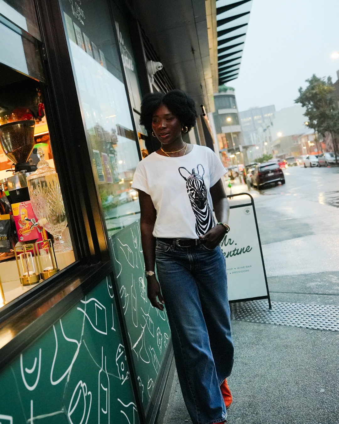 PRE-ORDER | Renee Tee in Zebra
