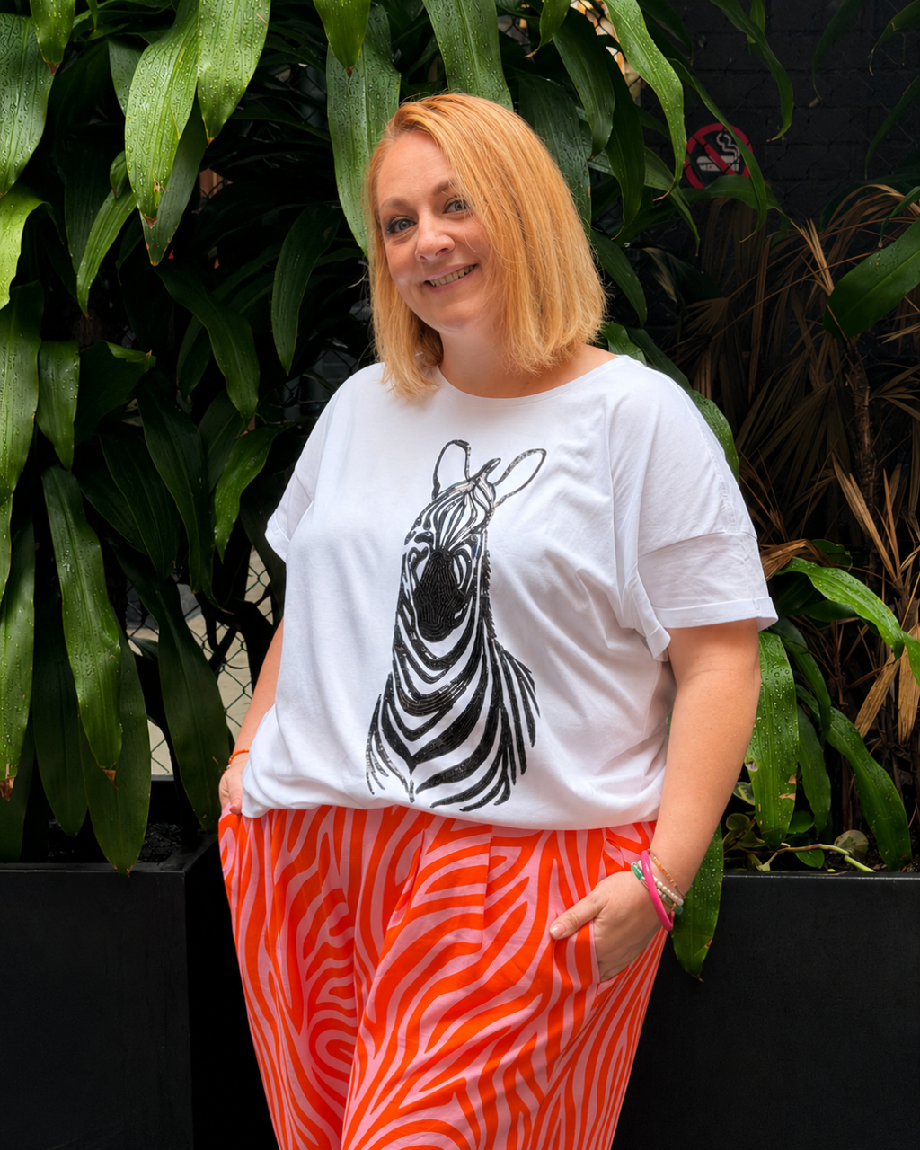 PRE-ORDER | Renee Tee in Zebra