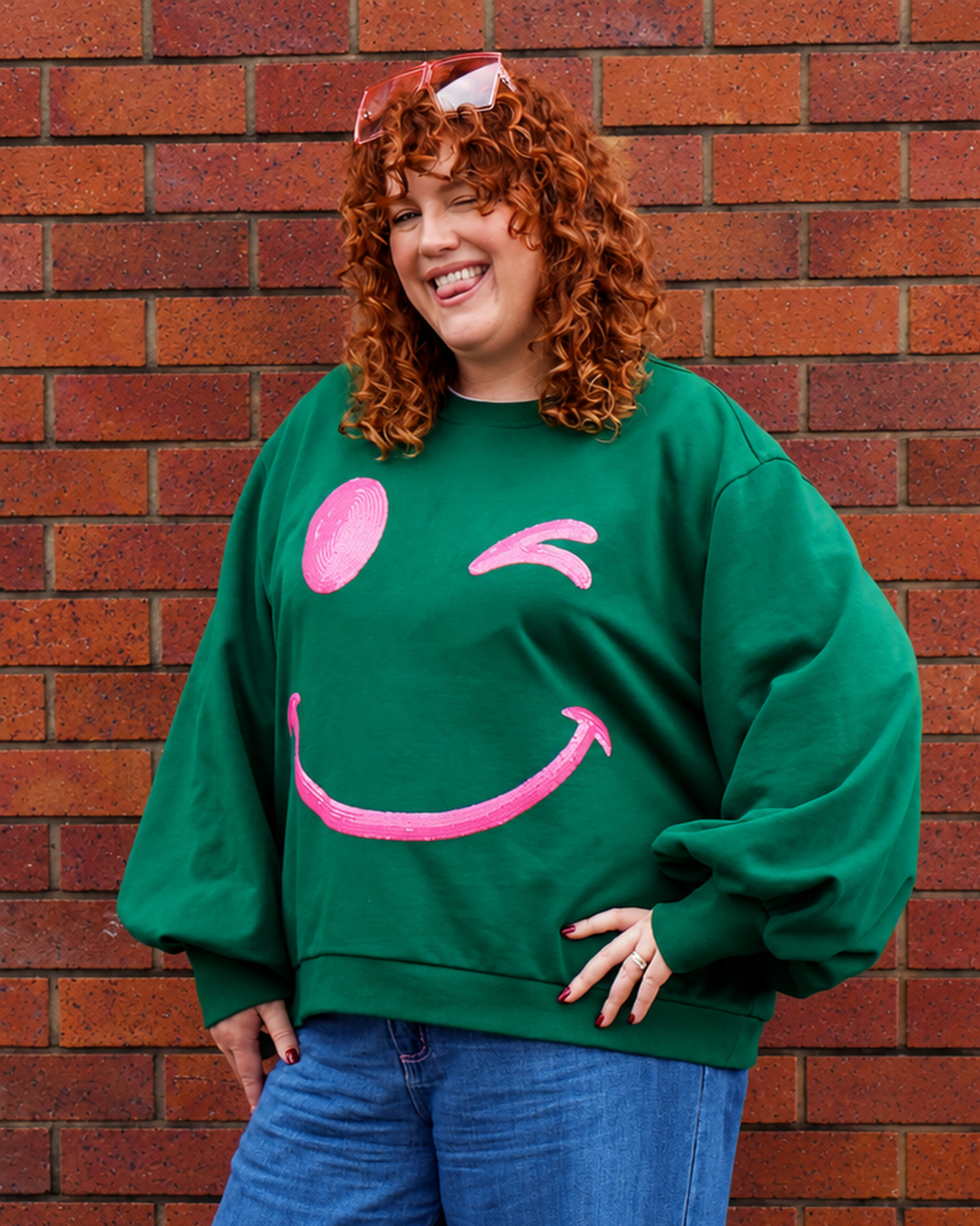 PRE-ORDER: Bowie Jumper in Smiley