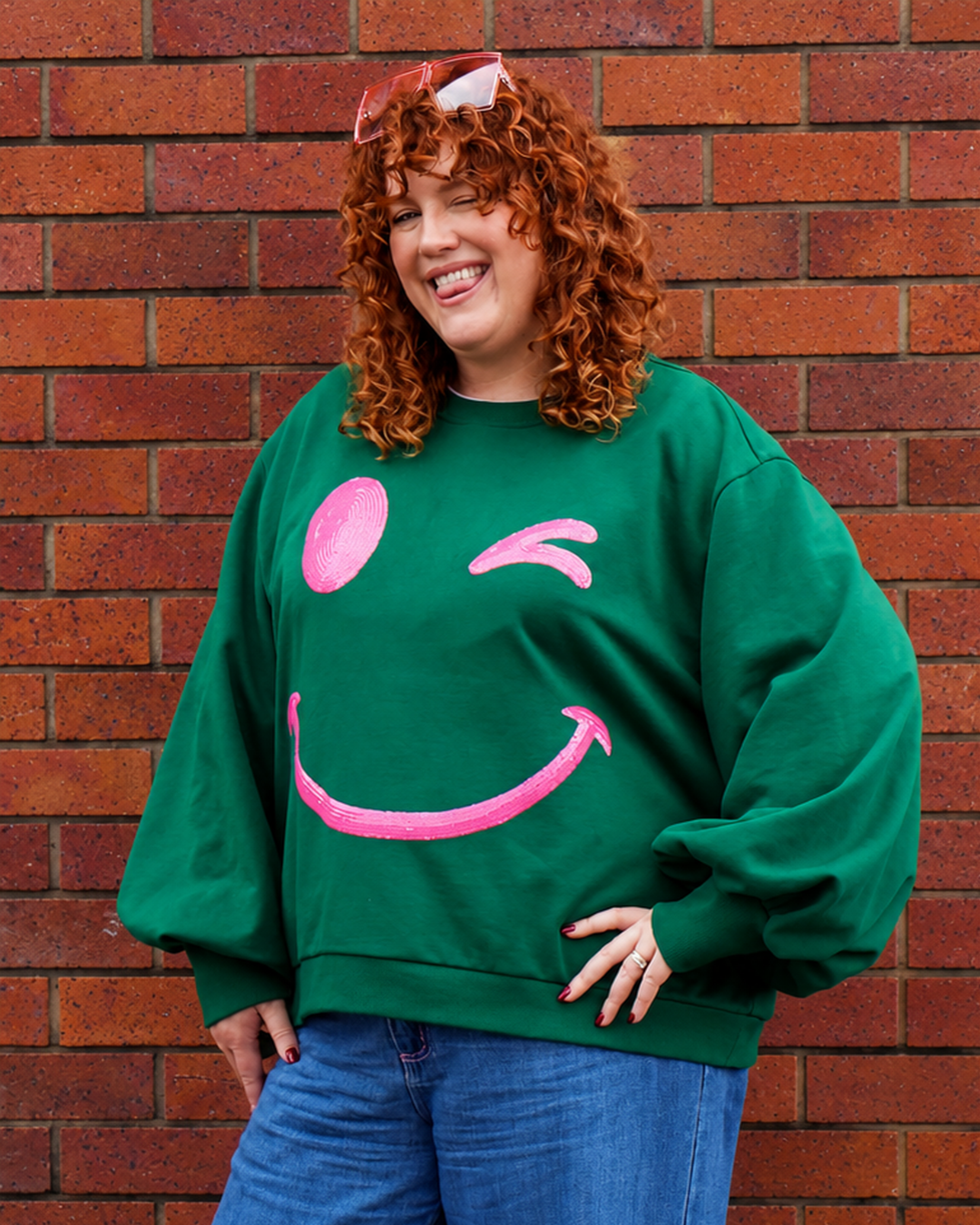 PRE-ORDER: Bowie Jumper in Smiley