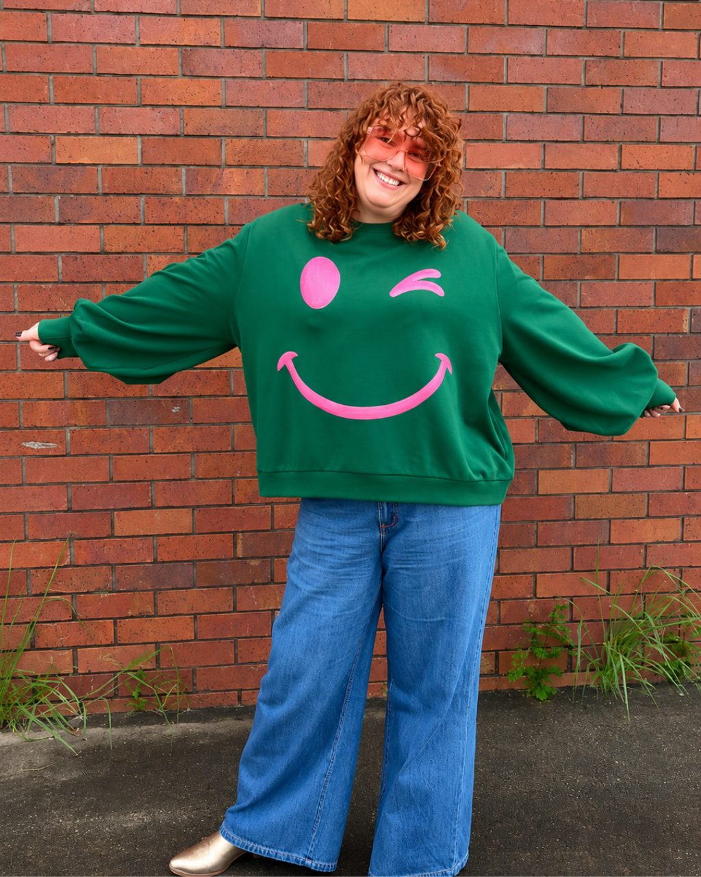 PRE-ORDER: Bowie Jumper in Smiley
