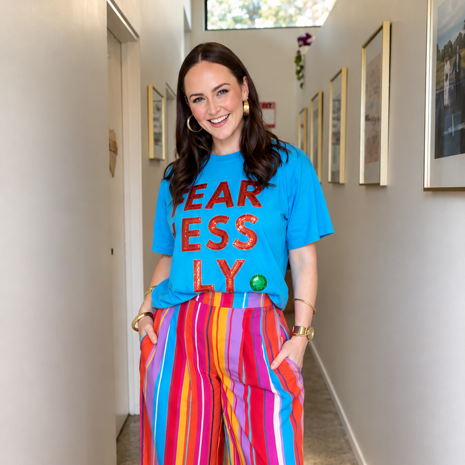 PREORDER - Fearlessly Sequin Tee