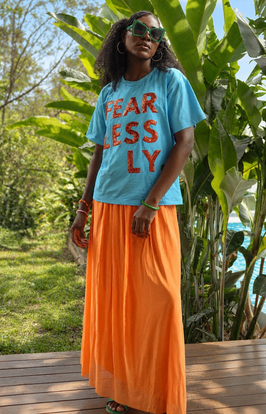 PREORDER - Orange Lux Skirt
