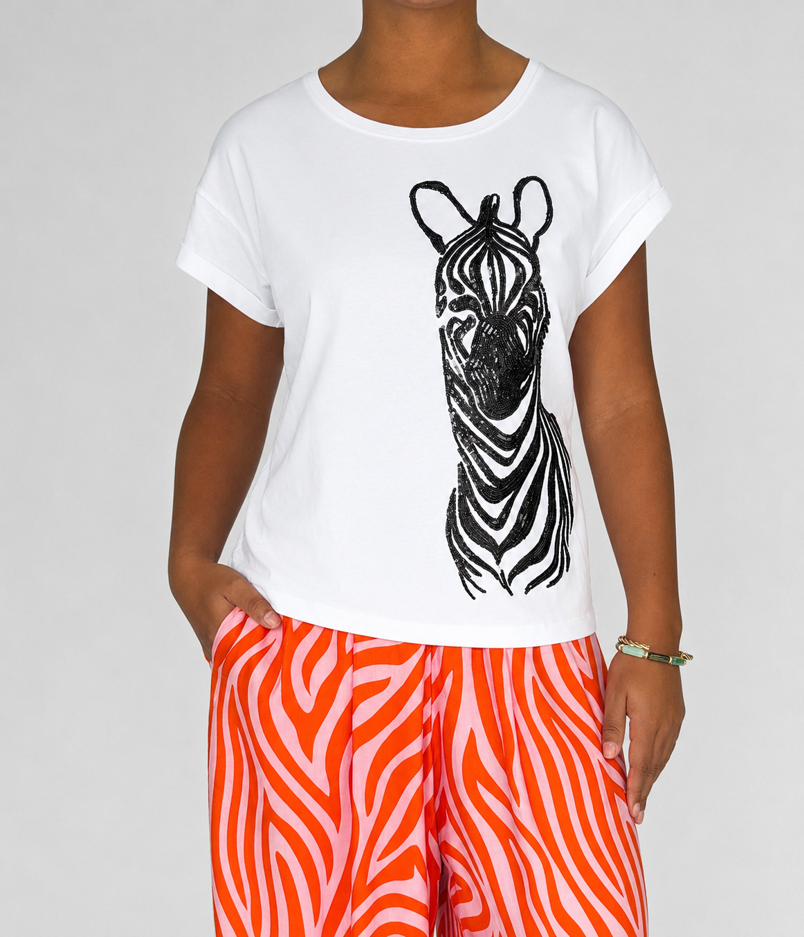 PRE-ORDER | Renee Tee in Zebra