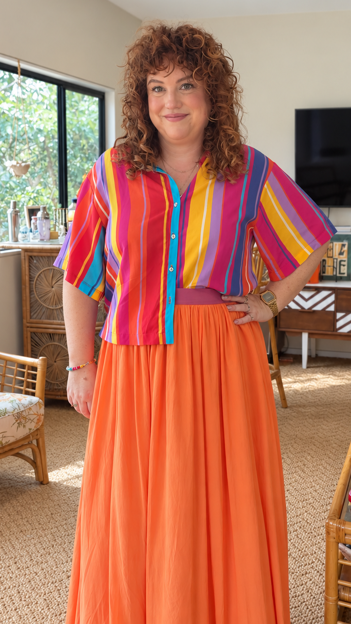 PREORDER - Summer Stripe Grace Top