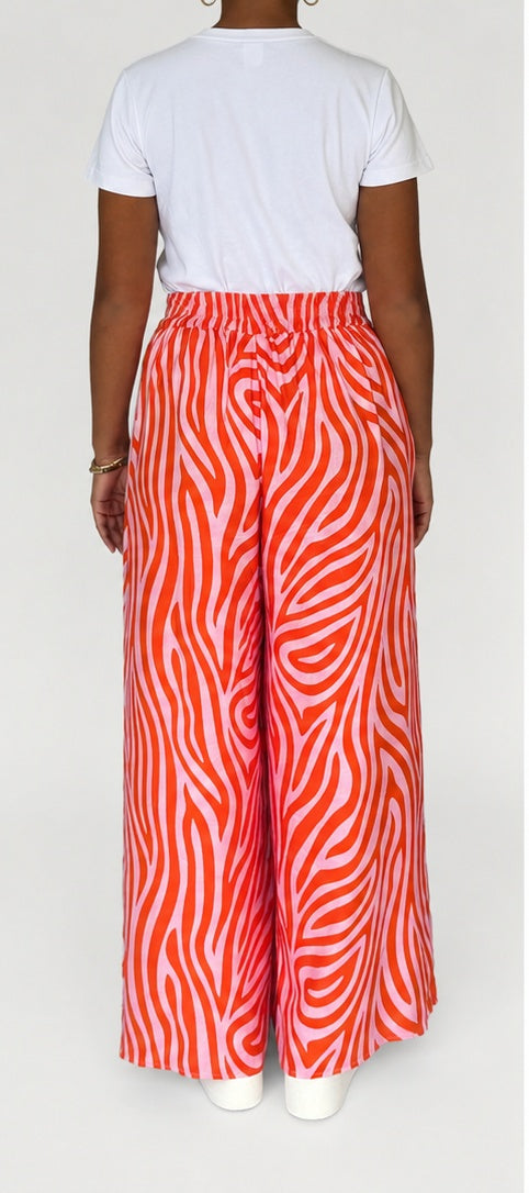 PRE-ORDER Jasmine Pant in Pink Zebra
